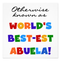 Otherwise Known as Best-est Abuela Gifts Invite