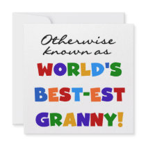 Otherwise Known as Best-est Granny Gifts Personalized Invites