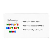Otherwise Known as Best-est Mimi Gifts Personalized Shipping Labels