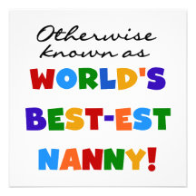 Otherwise Known as Best-est Nanny Gifts Custom Invitation