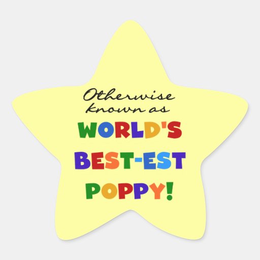Otherwise Known Best-est Poppy Tshirts and Gifts Stickers