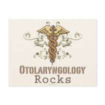 Otolaryngology Rocks Caduceus Postcard