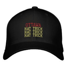 OTTAWA  HAT TRICK EMBROIDERED BASEBALL CAP