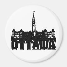 Ottawa Skyline Refrigerator Magnet