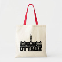 Ottawa Skyline Tote Bags