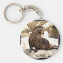 otter_10x10 key chain
