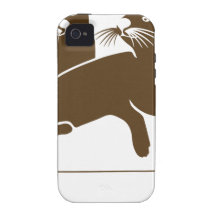 otter beaver biber rodent fish sea river lake iPhone 4 cover