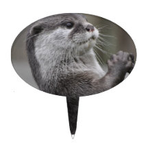 Otter Mastermind Cake Topper