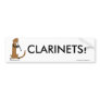 Otter Playing the Clarinet Bumper Stickers