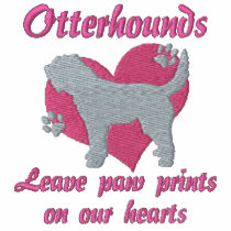 Otterhounds Leave Paw Prints Embroidered TShirt