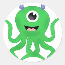 Otto Round Stickers