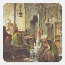 Ottoman Coffee House, 1862 (colour litho) Sticker