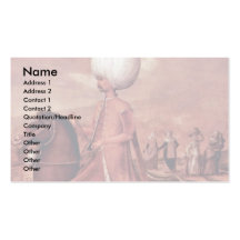 Ottoman Dignitaries On Horseback Business Card Templates