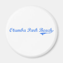 Otumba Park Beach Wisconsin Classic Design Refrigerator Magnets