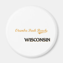 Otumba Park Beach Wisconsin Classic Refrigerator Magnet
