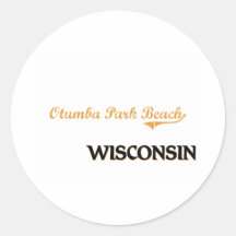 Otumba Park Beach Wisconsin Classic Sticker
