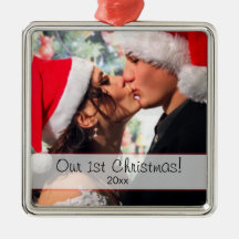 Our 1st Christmas - add your photo Ornaments