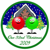 Our 32nd Christmas Ornament 09 Photo Sculpture