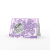 Our Angel Customized Baby Birth Announcement Greeting Cards