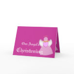 Our Angel's Christening For Boys-Customize Greeting Card