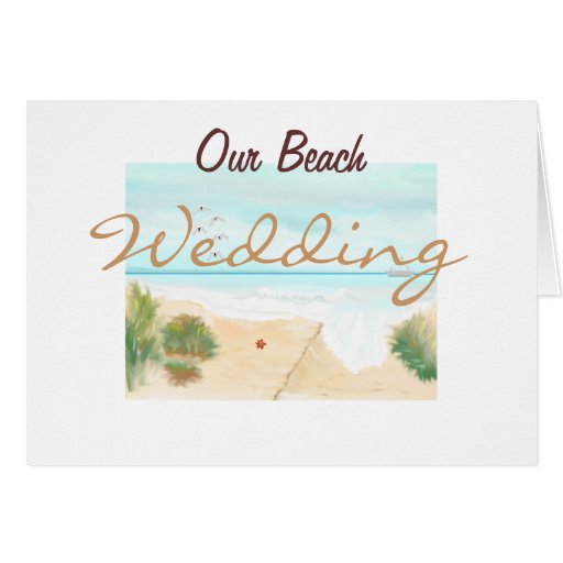Our Beach Wedding Cards