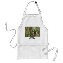 Our Dad King of BBQ! apron Big Redwood Trees