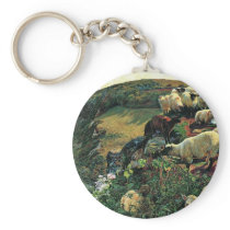 Our English Coast (Stray Sheep) By Hunt William Keychain