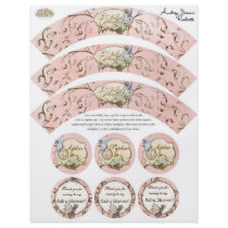 Our Faerie Princess, Baby Shower Cupcake Wrapper