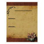 Our Family Favourites-2- Recipe Page Inserts Personalized Letterhead