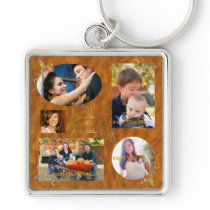 Our Family Photo Album Collage Key Chain