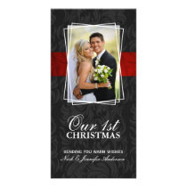 Our First Christmas Holiday Photo Cards (4x8) photo cards