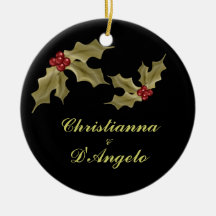 "Our First Christmas/Husband and Wife" Ornament