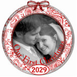 Our First Christmas Ornament 2009 photo sculptures