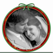 Our First Christmas Ornament Photo Cutout