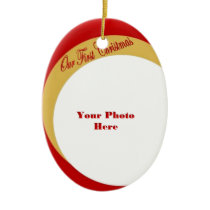 Our First Christmas Photo Frame Christmas Ornaments