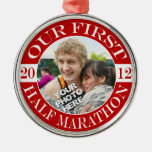 Our First Half Marathon - 2012 Christmas Tree Ornament