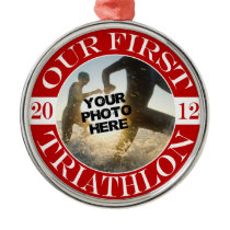 Our First Triathlon ornaments