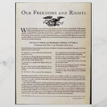 Our Freedoms And Rights Flyers