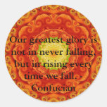 Our greatest glory is not in never falling, but... stickers