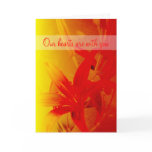 "Our Hearts Are With You" Sympathy Card