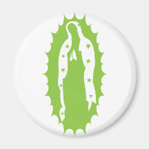 OUr Lady Guadalupe Modern lime green Magnet