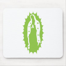 OUr Lady Guadalupe Modern lime green Mousepad