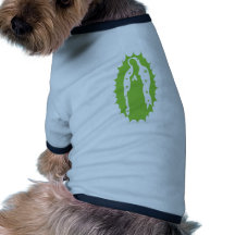 OUr Lady Guadalupe Modern lime green Pet Tee