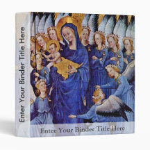 Our Lady Of Eleven Angels By Meister Des Wilton-Di Vinyl Binders