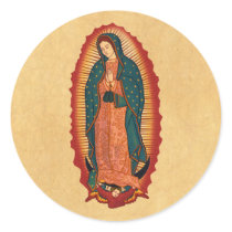 Our Lady of Guadalupe Round Stickers