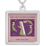 OUR LADY OF MEDJUGORJE PRAY FOR ME NECKLACE