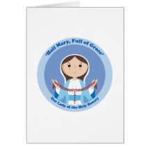 Our Lady of the Rosary Greeting Card