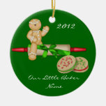 Our Little Baker Holiday Ornament Personalized Gin