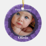 Our Little Gerber Baby Photo Ornament -Grape
