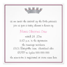 Our Little Princess Baby Shower Invitation